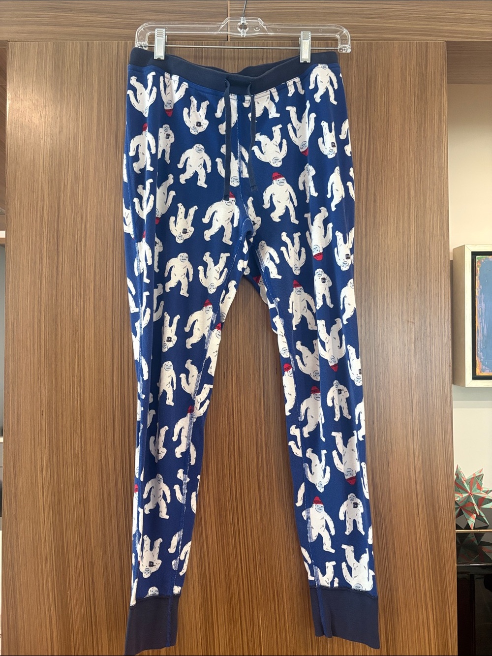 Hanna Andersson: Adult Holiday HannaJams PJ Bottoms, M, Blue Yeti